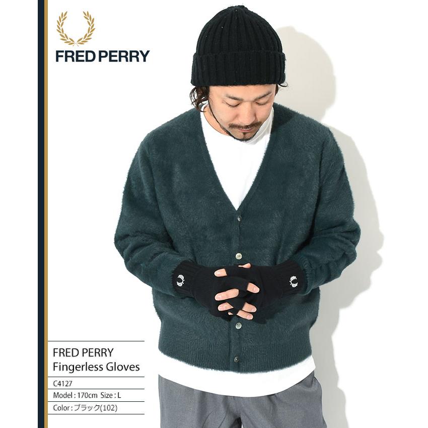 FRED PERRY（フレッドペリー） 手袋 メンズ フィンガーレス グローブ