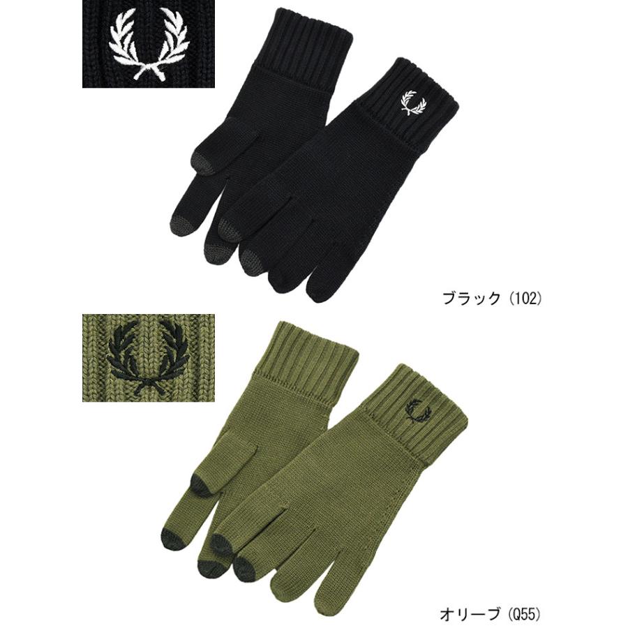 フレッドペリー 手袋 FRED PERRY メンズ ローレル リース グローブ ( C4128 Laurel Wreath Gloves スマートフォン対応 小物 )[M便 1/1]｜icefield｜06