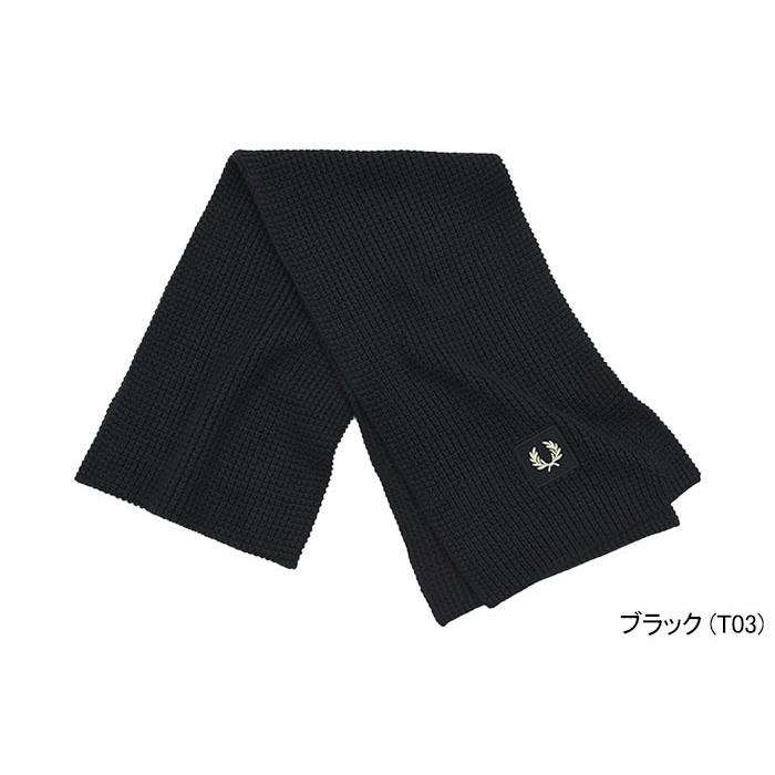 FRED PERRY（フレッドペリー） マフラー メンズ ワッフル ニット