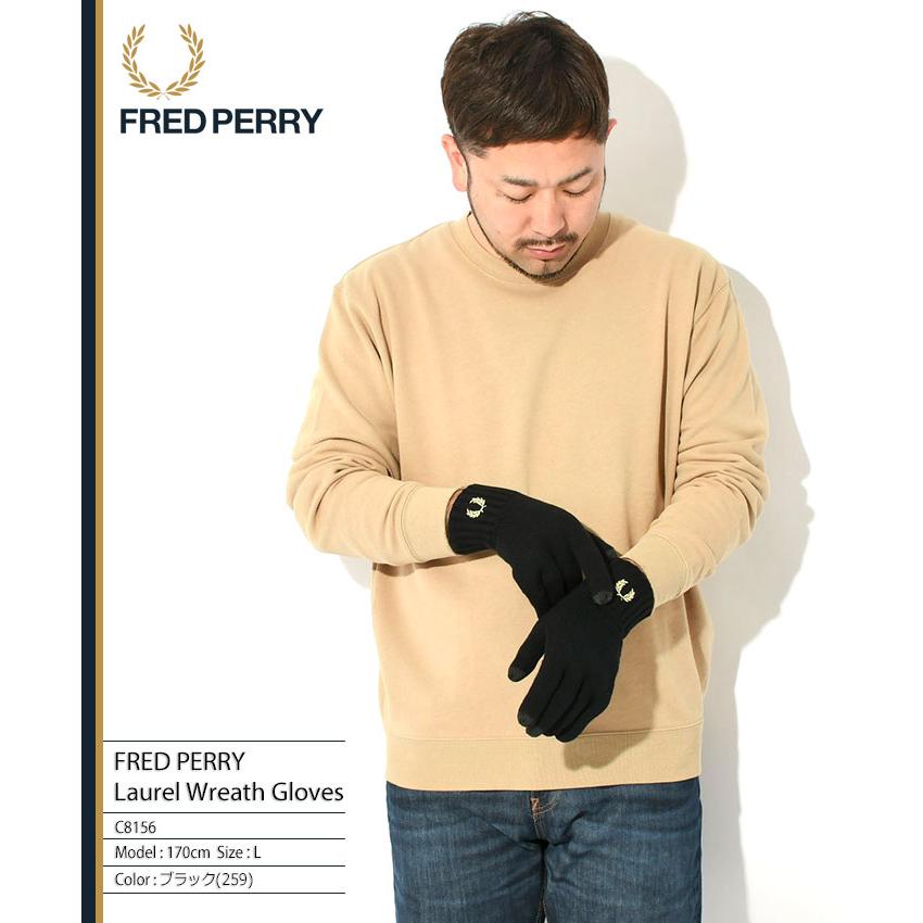 FRED PERRY（フレッドペリー） 手袋 メンズ ローレル リース グローブ