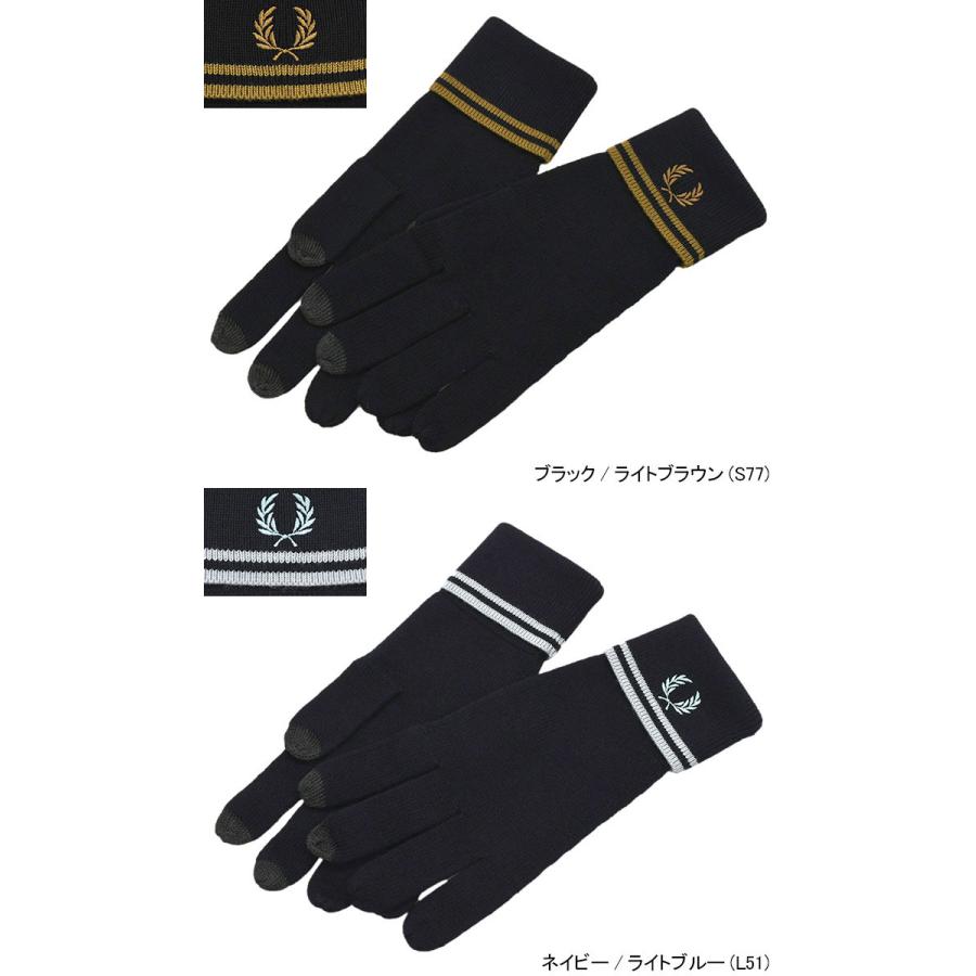 FRED PERRY（フレッドペリー） 手袋 メンズ ツイン ティップド メリノ