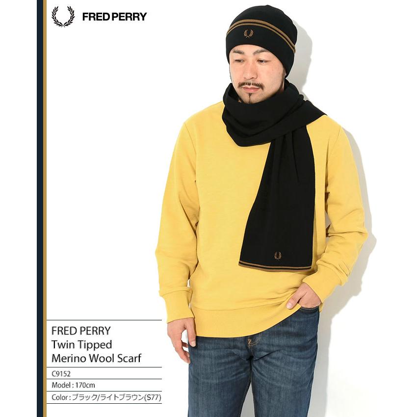 FRED PERRY（フレッドペリー） マフラー メンズ ツイン ティップド
