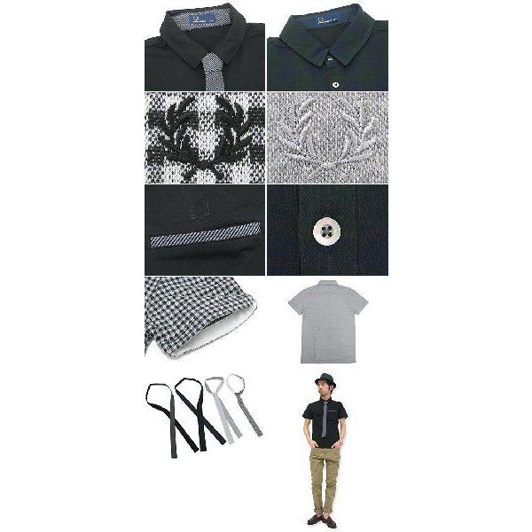 FRED PERRY（フレッドペリー） ポロシャツ ネクタイ付き T/C ポロ 半袖