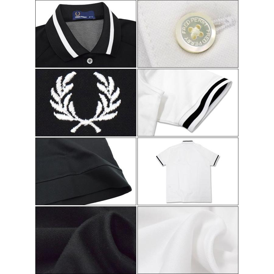 フレッドペリー FRED PERRY ポロシャツ 半袖 メンズ テクスチャード ラグラン スリーブス 日本企画(F1626 Textured Raglan S/S Polo 日本製)｜icefield｜03