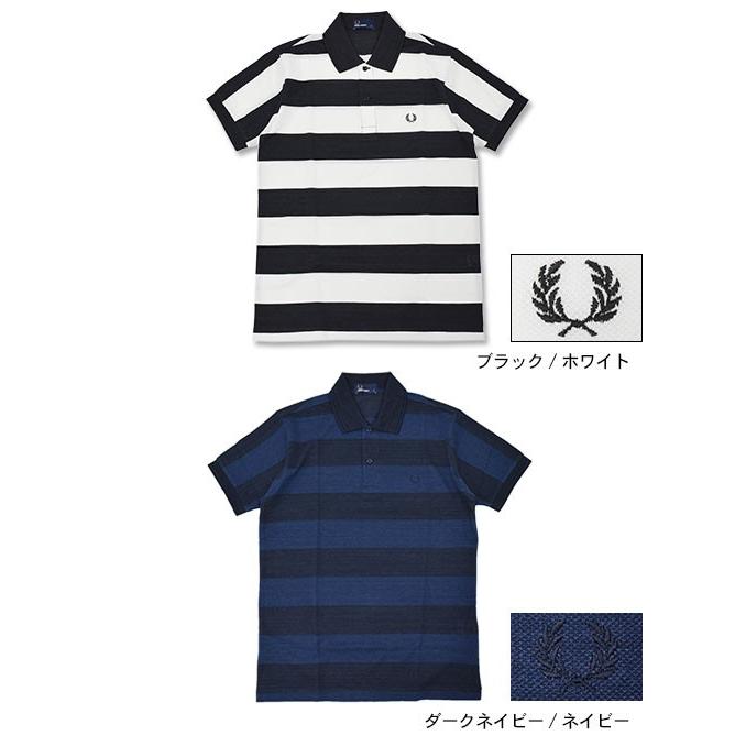 FRED PERRY（フレッドペリー） ポロシャツ 半袖 メンズ ストライプ