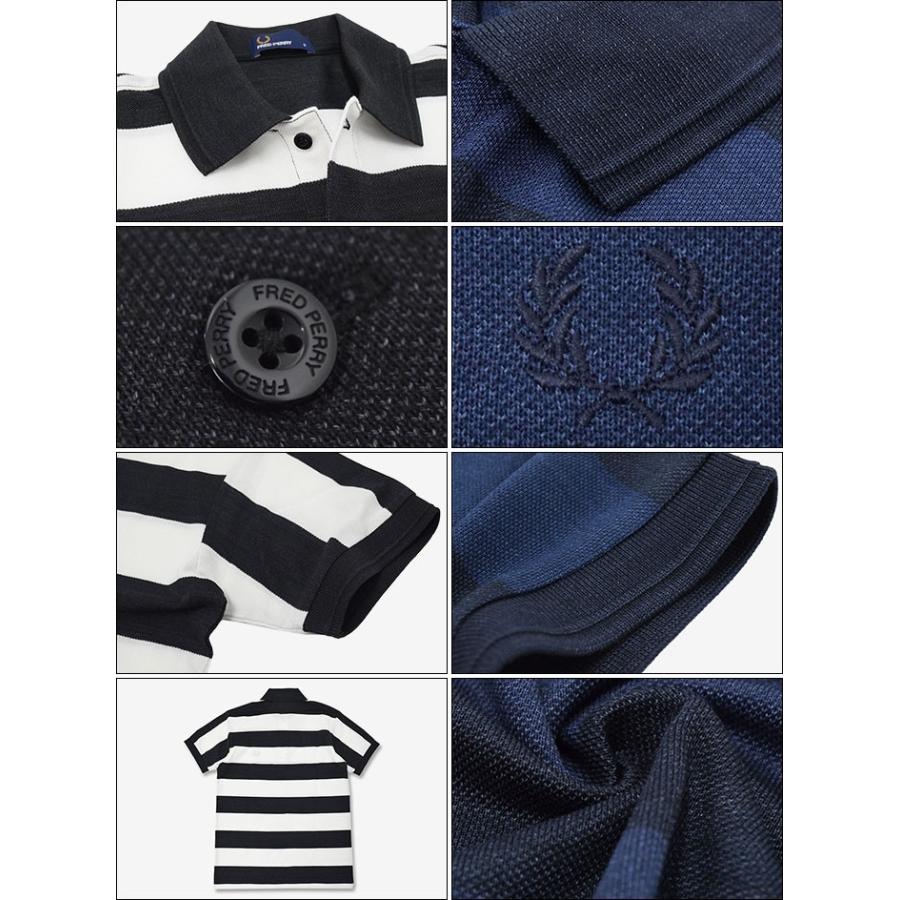 FRED PERRY（フレッドペリー） ポロシャツ 半袖 メンズ ストライプ