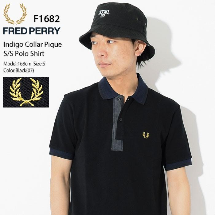 FRED PERRY（フレッドペリー） ポロシャツ 半袖 メンズ インディゴ 