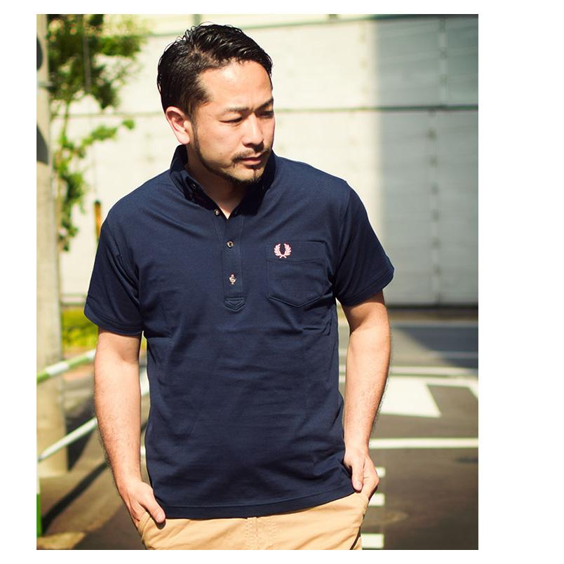 FRED PERRY フレッドペリー ポロシャツ 半袖 メンズ ボタン FRED PERRY フレッドペリー ポロシャツ 半袖 メンズ ボタン