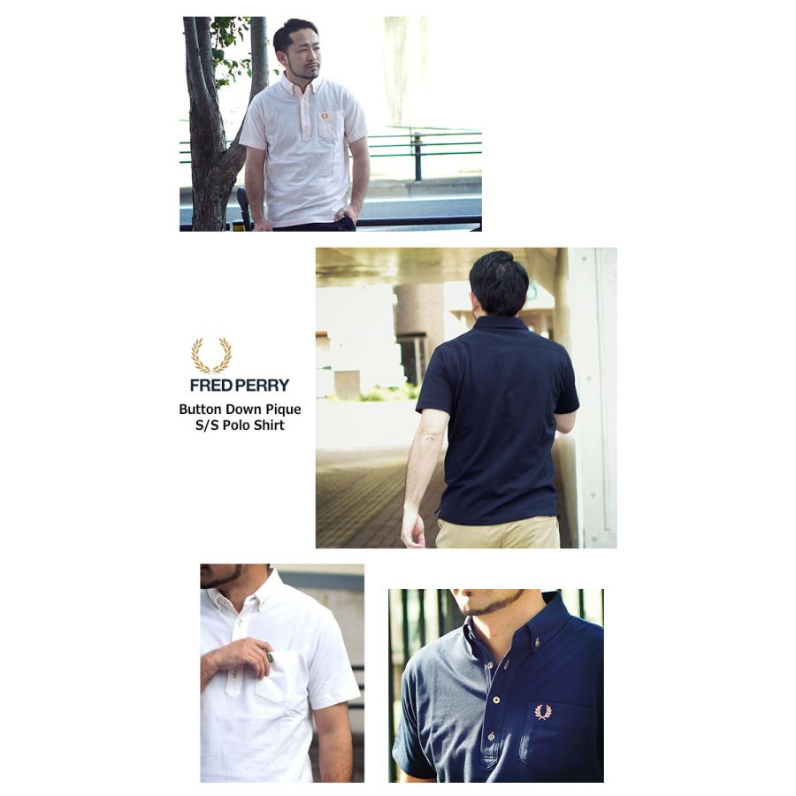 FRED PERRY（フレッドペリー） ポロシャツ 半袖 メンズ ボタンダウン