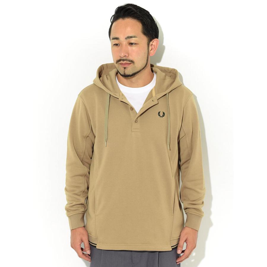 FRED PERRY（フレッドペリー） プルオーバー パーカー メンズ ヘンリー