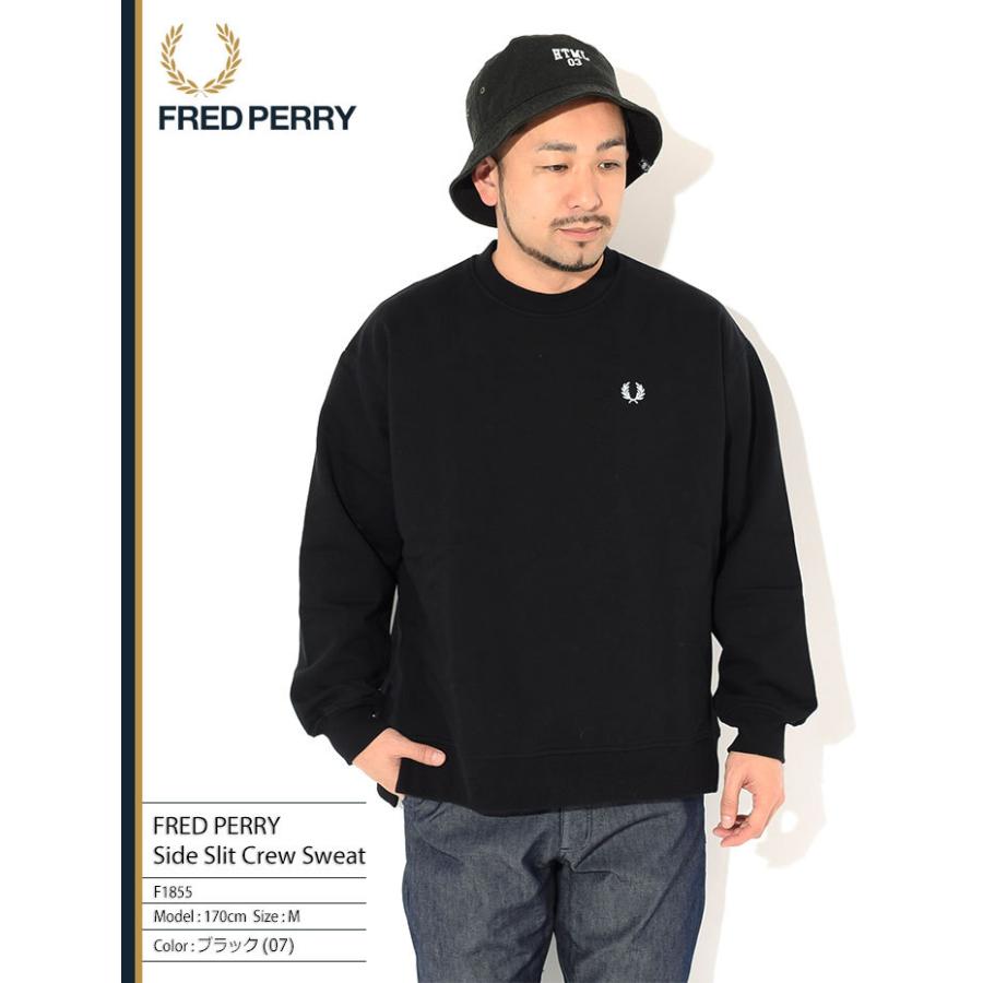 FRED PERRY フレッドペリー トレーナー メンズ サイド スリット FRED PERRY フレッドペリー トレーナー メンズ サイド スリット