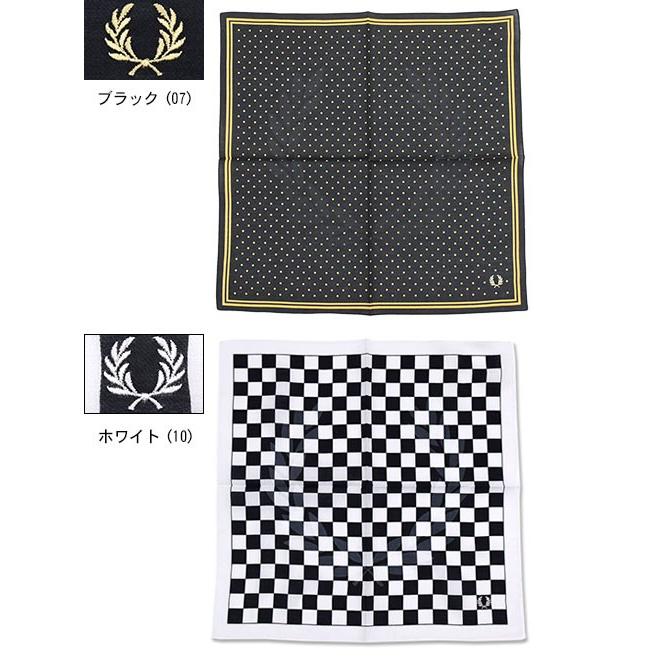 FRED PERRY 黒 ハンカチ　３枚セット FRED PERRY 黒 ハンカチ 3枚セット Towel Handkerchief(1SZ 07