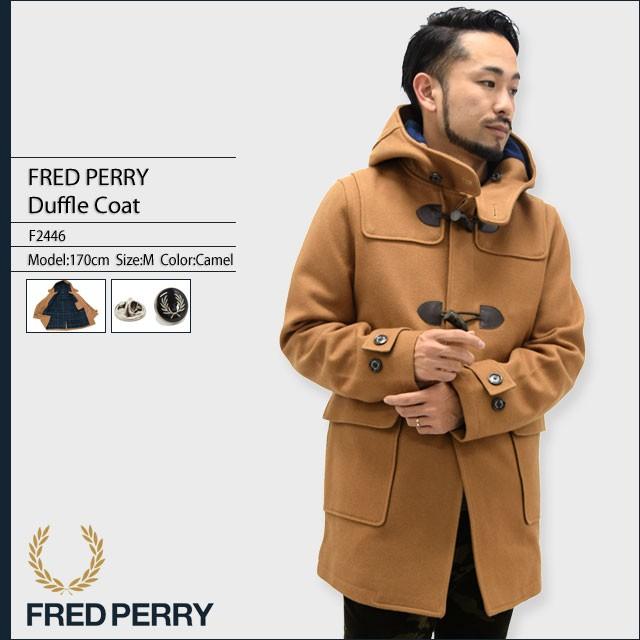 フレッドペリー FRED PERRY ジャケット メンズ ダッフル コート 日本企画(F2446 Duffle Coat JAPAN LIMITED アウター ブルゾン)｜icefield