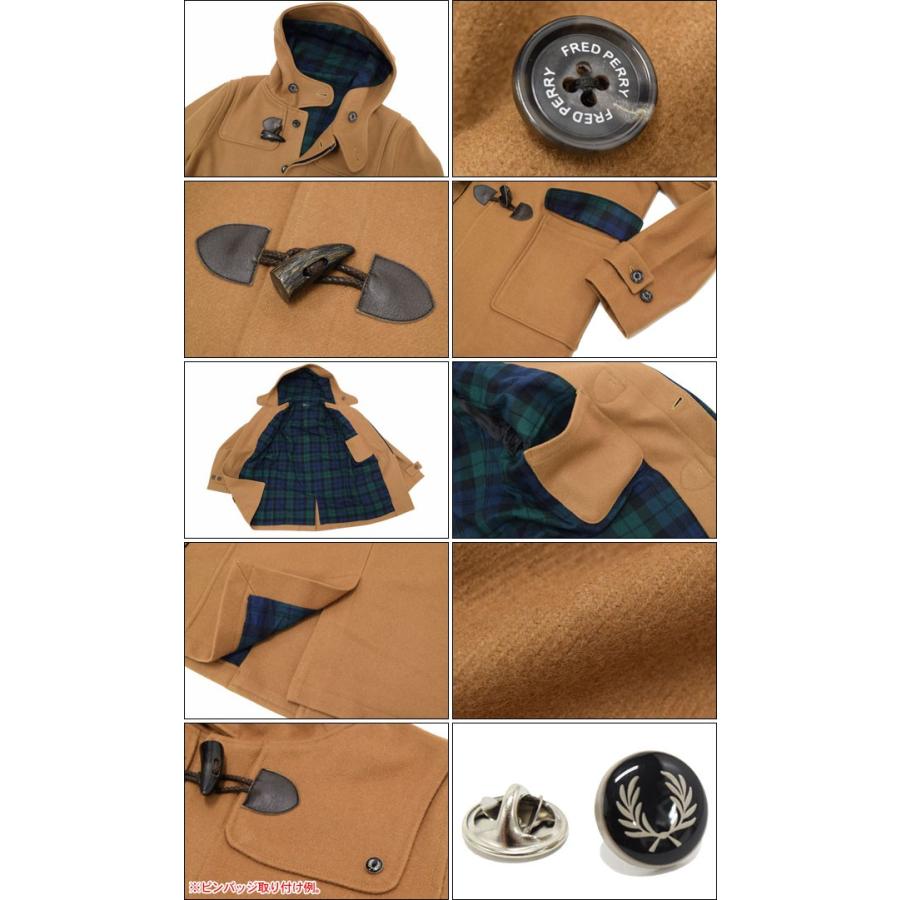 FRED PERRY フレッドペリー ジャケット メンズ ダッフル コート FRED PERRY フレッドペリー ジャケット メンズ ダッフル コート