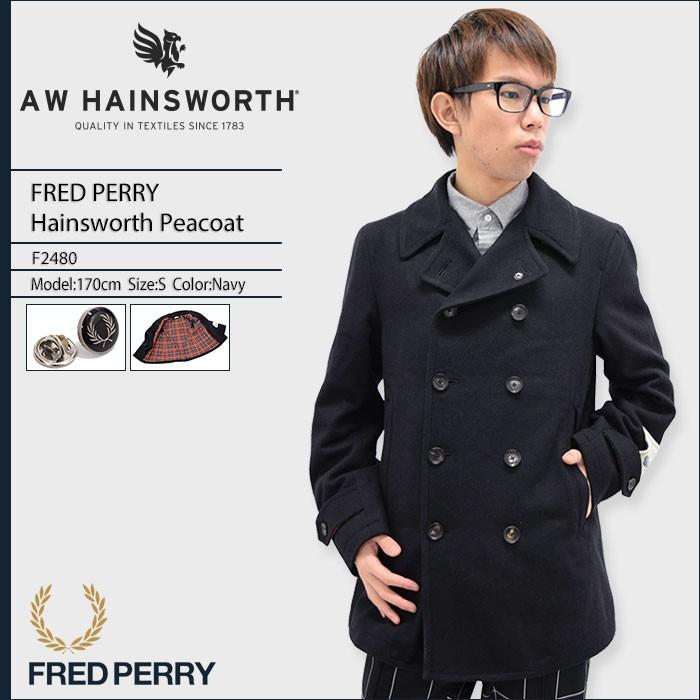 フレッドペリー FRED PERRY ジャケット メンズ ヘインズワース ピーコート 日本企画(F2480 Hainsworth Peacoat  JAPAN LIMITED アウター) : frp-f2480 : ice field - 通販 - Yahoo!ショッピング