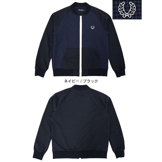 フレッドペリー FRED PERRY ジャージー ジャケット メンズ ボンバー ネック トラックジャケット スポーツオーセンティック(F2497 Track JKT)｜icefield｜02