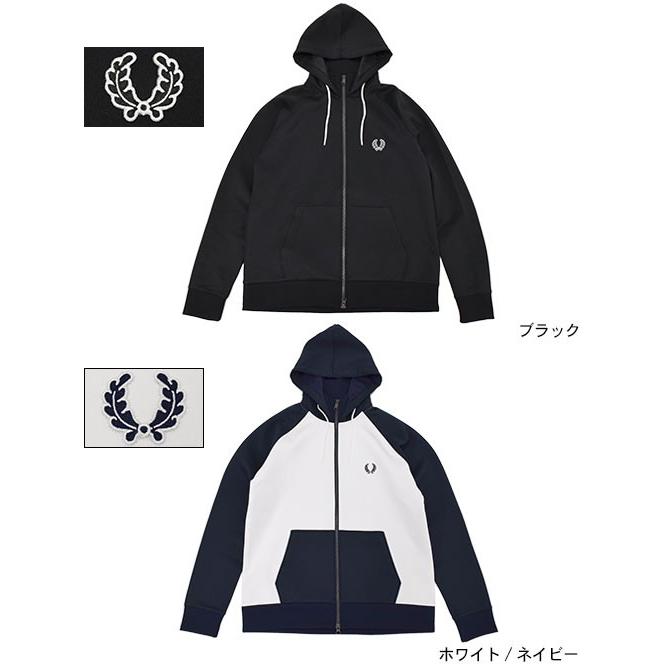 フレッドペリー FRED PERRY ジャージー ジャケット メンズ フーデッド トラックジャケット スポーツオーセンティック(F2499 Track JKT)｜icefield｜02