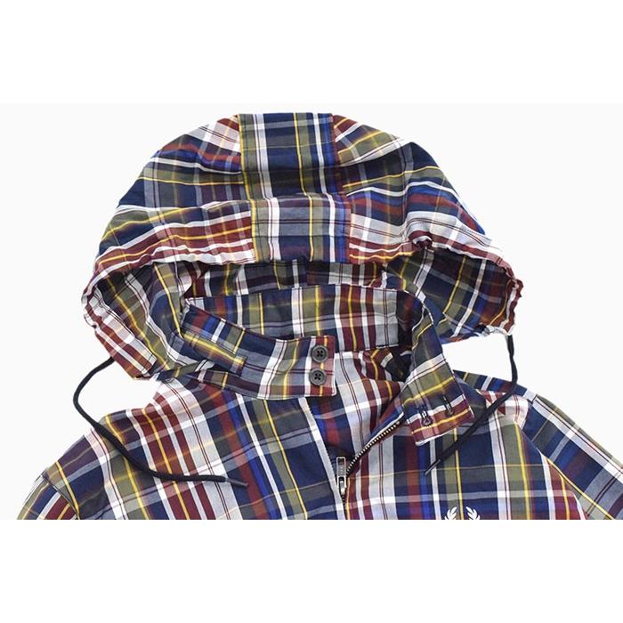 美品 イングランド製 FRED PERRY ハリントンジャケット チェック ロゴ Made In England Harrington Jacket | ハリントンジャケット