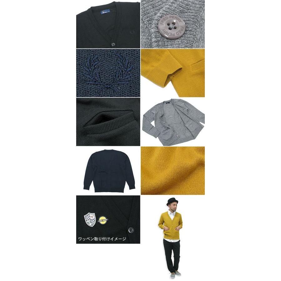 FRED PERRY フレッドペリー ワッペン スムース ニット FRED PERRY フレッドペリー ワッペン スムース ニット