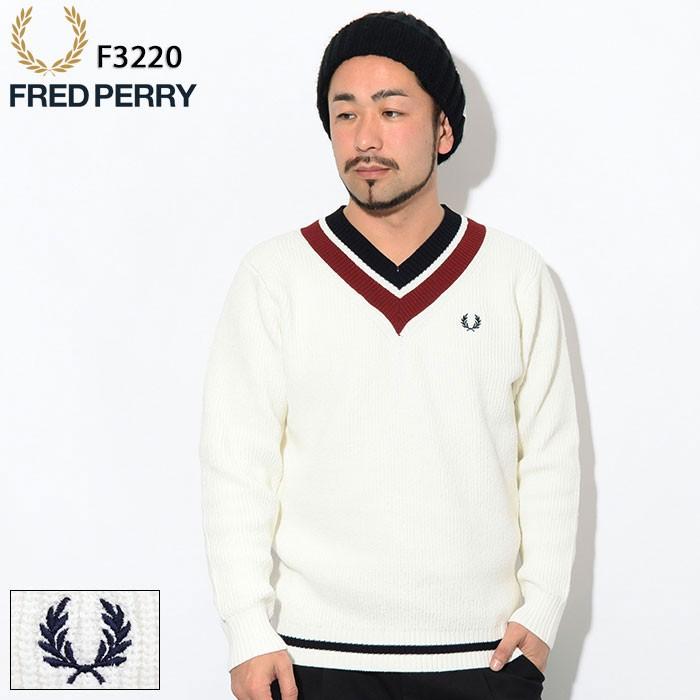 フレッドペリー セーター FRED PERRY メンズ チルデン ニット 日本企画 ( F3220 Tilden Knit Sweater JAPAN  LIMITED Vネック トップス ) ice field - 通販 - PayPayモール