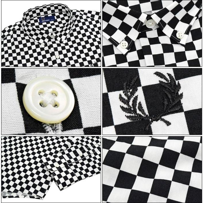 FRED PERRY（フレッドペリー） シャツ 長袖 メンズ チェッカーボード