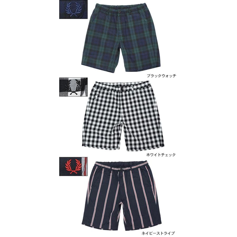 FRED PERRY　フレッドペリー　ストライプショートパンツ　ハーフパンツ FRED PERRY フレッドペリー ハーフパンツ メンズ テクスチャード