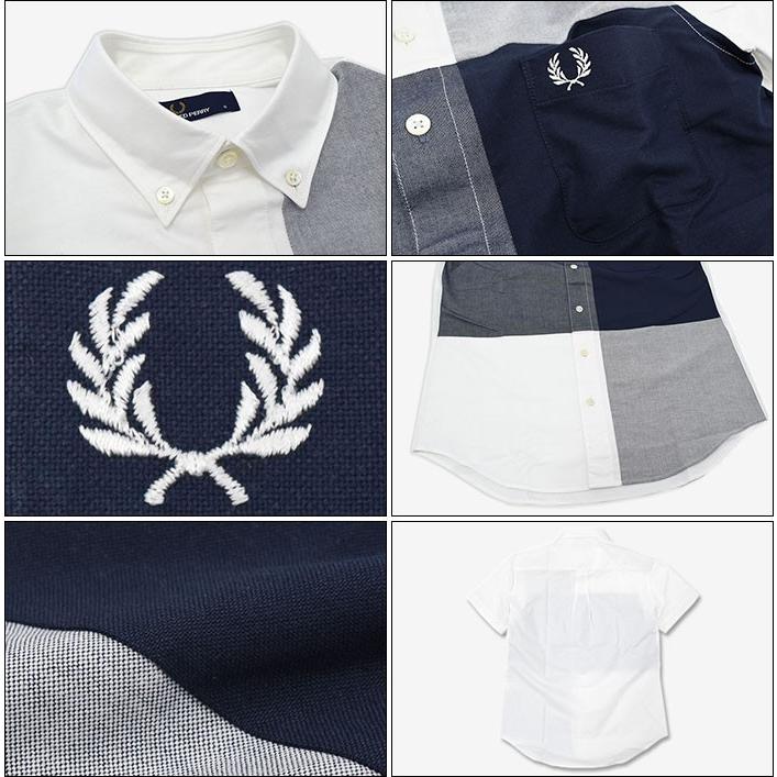 フレッドペリー FRED PERRY シャツ 半袖 メンズ ギンガム パターン 日本企画(F4424 Gingham Pattern S/S Shirt JAPAN LIMITED トップス)｜icefield｜03