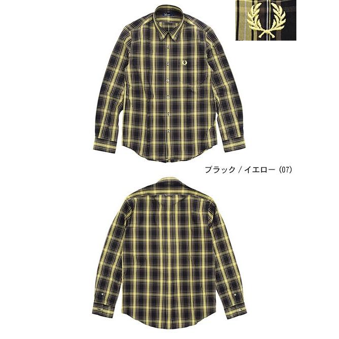 新品 FRED PERRY チェック柄 長袖シャツ L FRED PERRY フレッドペリー シャツ 長袖 メンズ チェック 日本