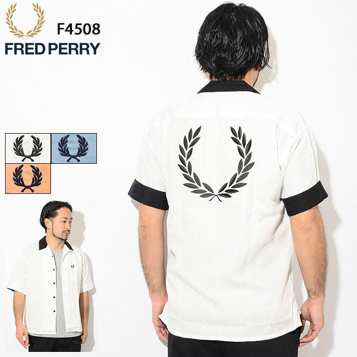 フレッドペリー シャツ 半袖 FRED PERRY メンズ オープンカラー 日本企画(F4508 Opencollar S/S Shirt JAPAN  LIMITED ボーリングシャツ) ice field - 通販 - PayPayモール