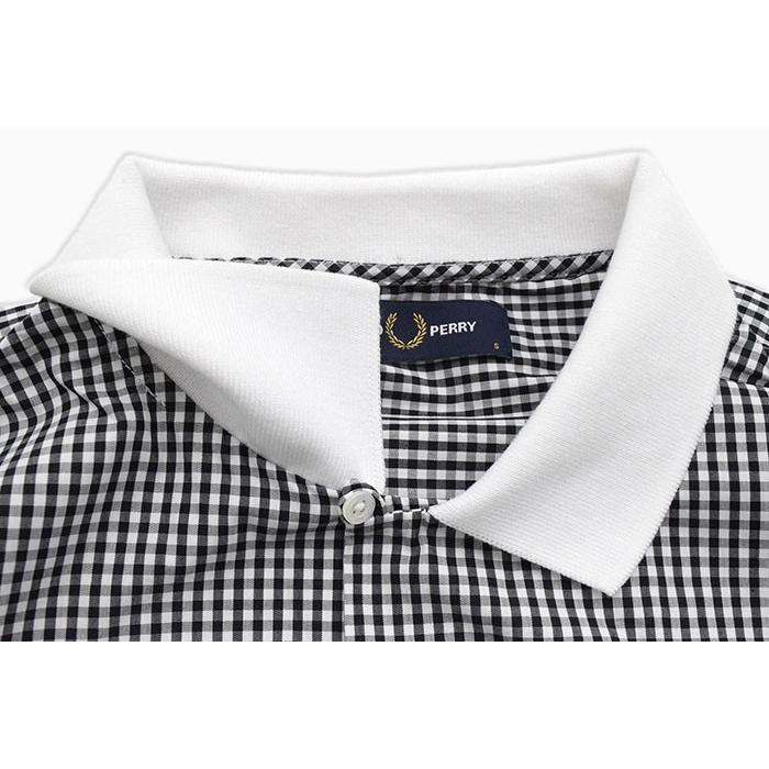 フレッドペリー シャツ 長袖 FRED PERRY メンズ ギンガム リビア カラー 日本企画 ( F4547 Gingham Revere Collar L/S Shirt JAPAN LIMITED )｜icefield｜10