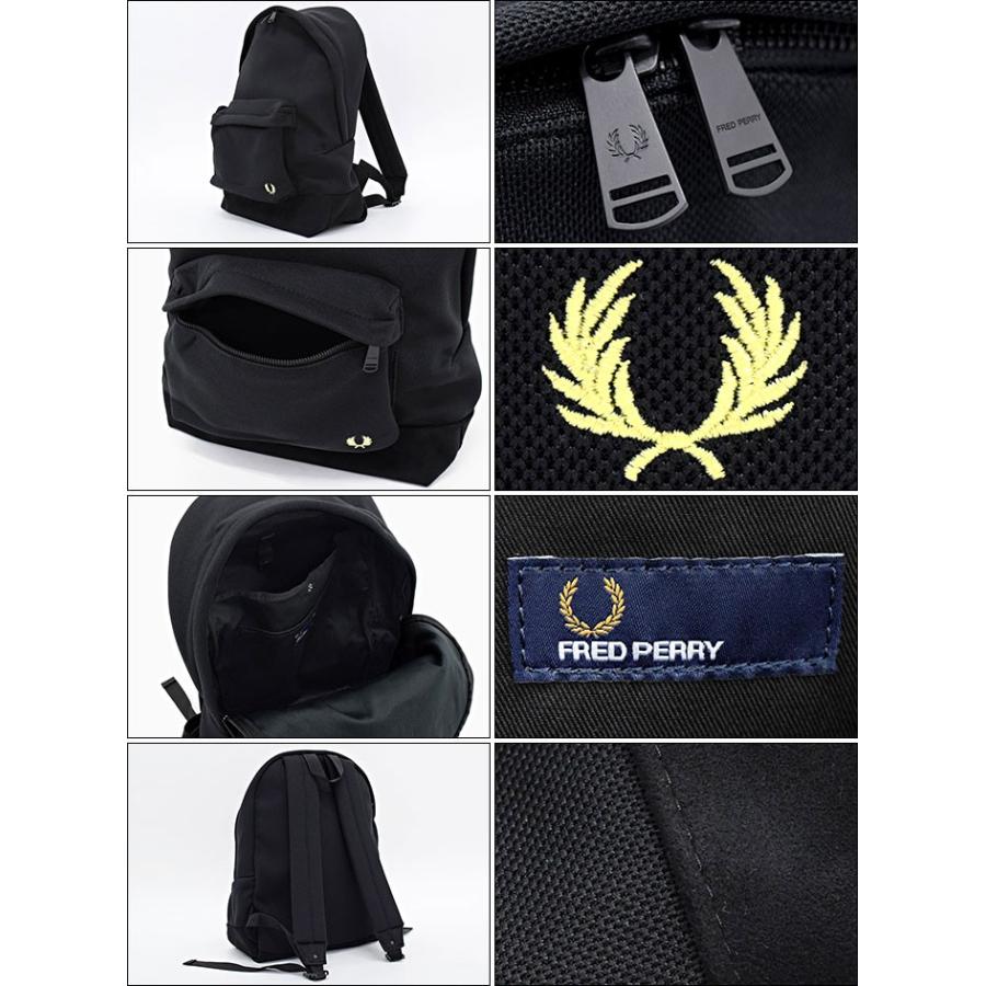 フレッドペリー FRED PERRY リュック ピケ バックパック 日本企画(FREDPERRY F9262 Pique Backpack デイパック メンズ レディース)｜icefield｜03