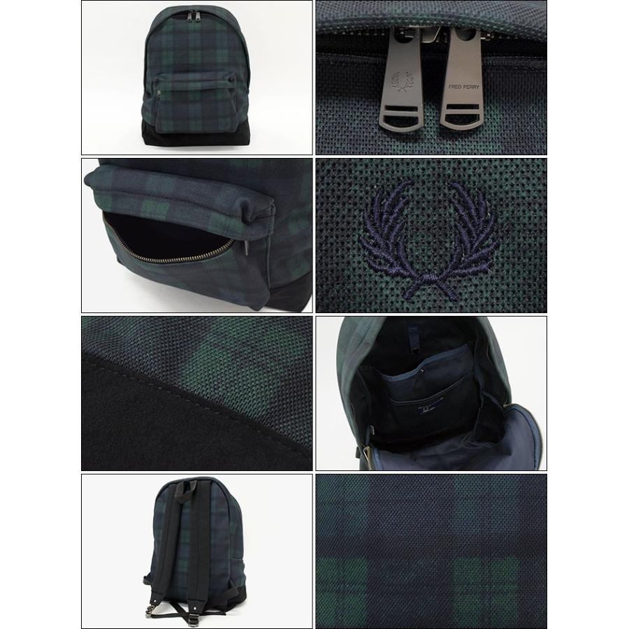 FRED PERRY（フレッドペリー） リュック ピケ ブラックウォッチ
