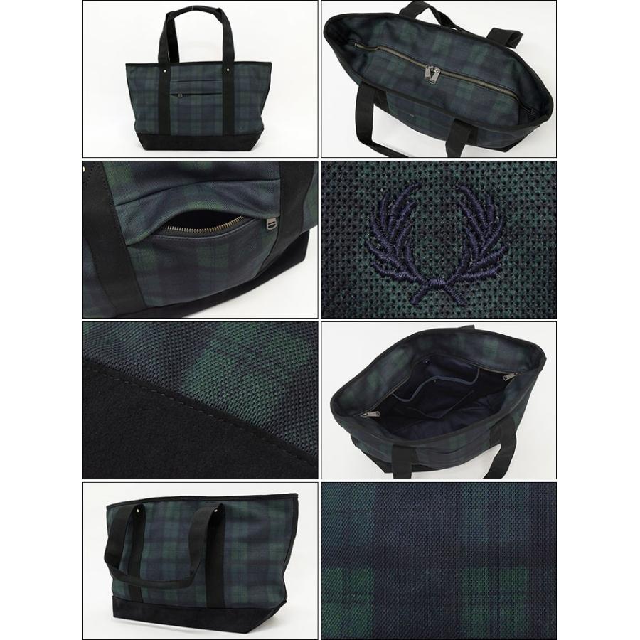FRED PERRY（フレッドペリー） トートバッグ ピケ ブラックウォッチ