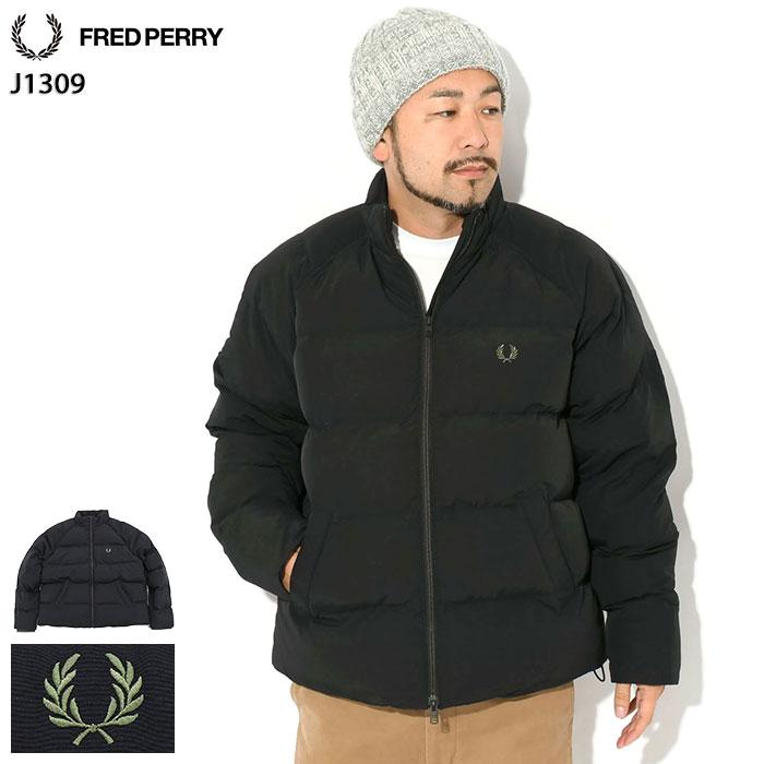 FRED PERRY フレッドペリー メンズ中綿ブルゾン J1309 / RAGLAN SLEEVE PADDED JACKET ブラック 2025秋冬新作 FRED PERRY（フレッドペリー） ジャケット メンズ ラグラン スリーブ