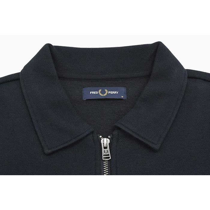 Fred Perry ネイビー フルジップジャケット FRED PERRY JACKET FULL ZIP Man Navy | Mascheroni Store