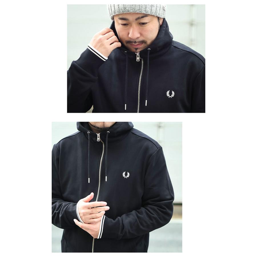 FRED PERRY（フレッドペリー） パーカー ジップアップ メンズ スルー