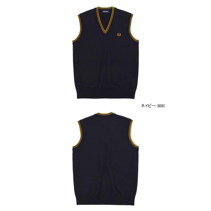 FRED PERRY（フレッドペリー） ベスト メンズ ティップド Vネック