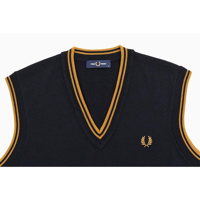 FRED PERRY（フレッドペリー） ベスト メンズ ティップド Vネック