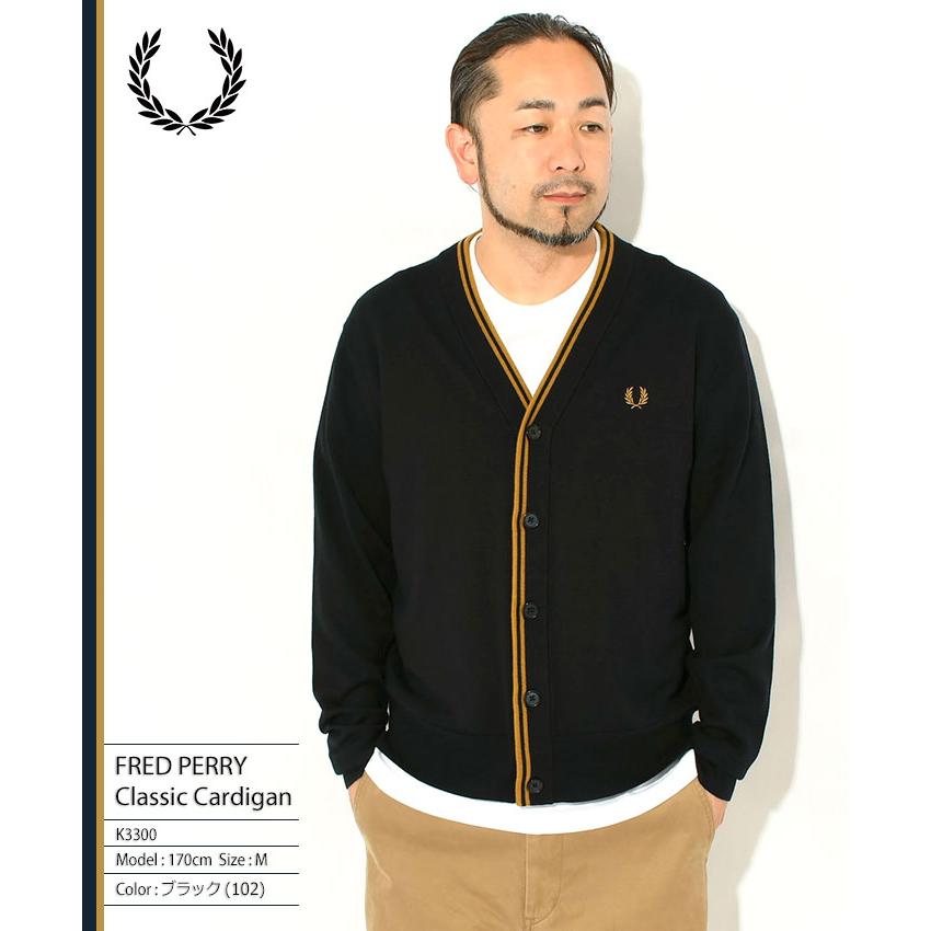 S*S様 Fred Perry ブラック カーディガン　最終値下げ FRED PERRY（フレッドペリー） カーディガン メンズ 26FW クラシック