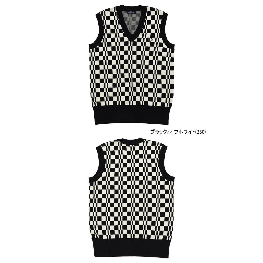 FRED PERRY フレッドペリー ベスト メンズ チェッカーボード FRED PERRY フレッドペリー ベスト メンズ チェッカーボード
