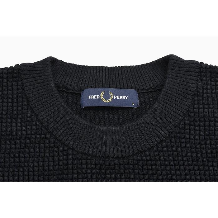 FRED PERRY（フレッドペリー） セーター メンズ ワッフル ステッチ