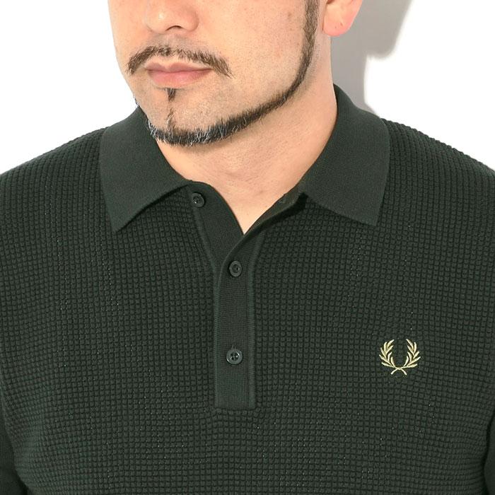 FRED PERRY ブラック ポロシャツ S BEAMS MEN｜【別注】FRED PERRY / ハーフジップ ニットポロ 25SS