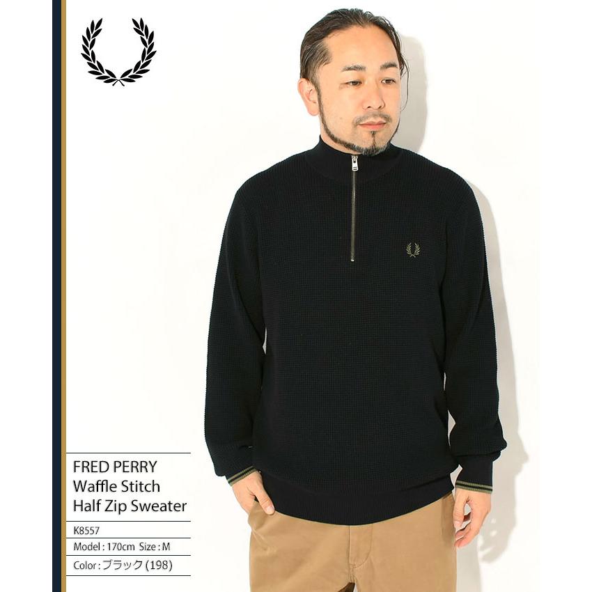 FRED PERRY（フレッドペリー） セーター メンズ ワッフル ステッチ