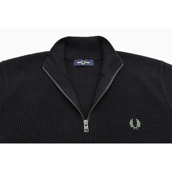 FRED PERRY フレッドペリー セーター メンズ ワッフル ステッチ FRED PERRY フレッドペリー セーター メンズ ワッフル ステッチ