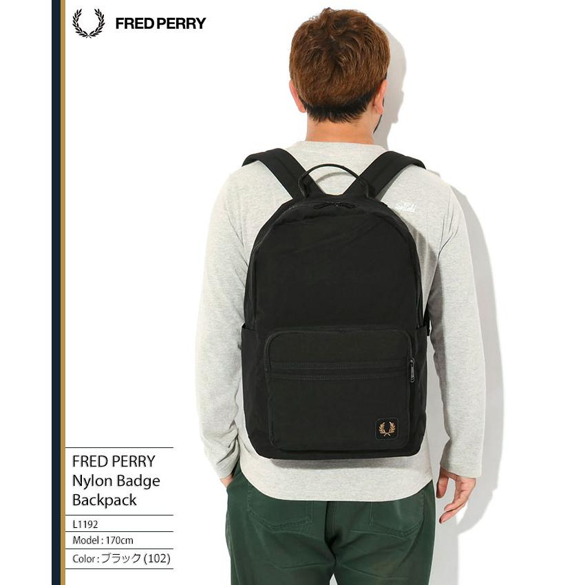 フレッドペリー　新品　リュック FRED PERRY フレッドペリー リュック ベンタイル スクエア
