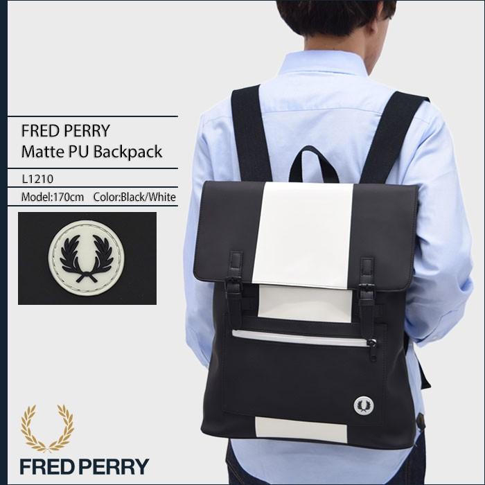 FRED PERRY フレッドペリー リュック マット PU バックパック 