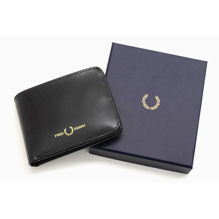 FRED PERRY（フレッドペリー） 財布 メンズ マット レザー ビル