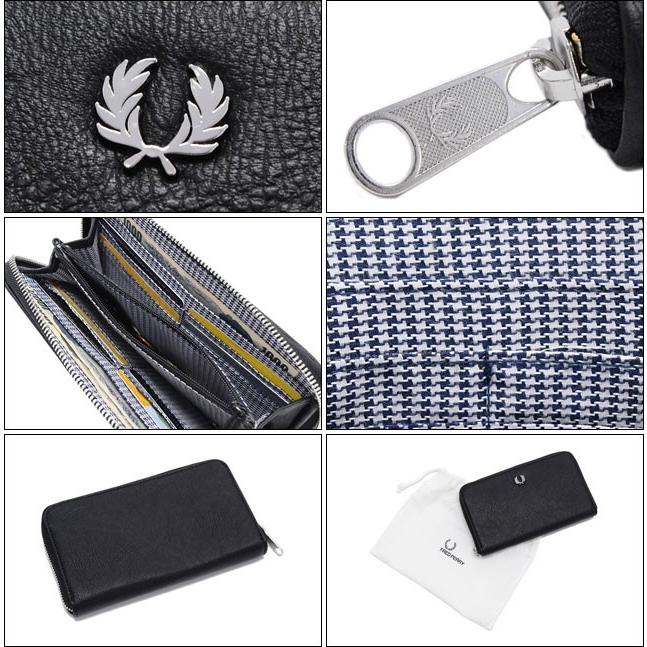 FRED PERRY フレッドペリー ハウンドトゥース ロング ジップ