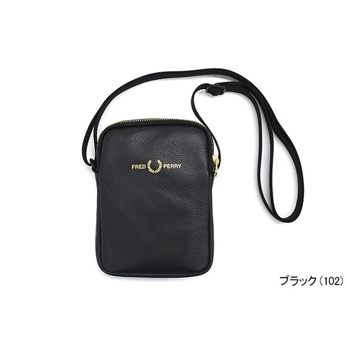 FRED PERRY フレッドペリー ショルダーバッグ タンブル レザー