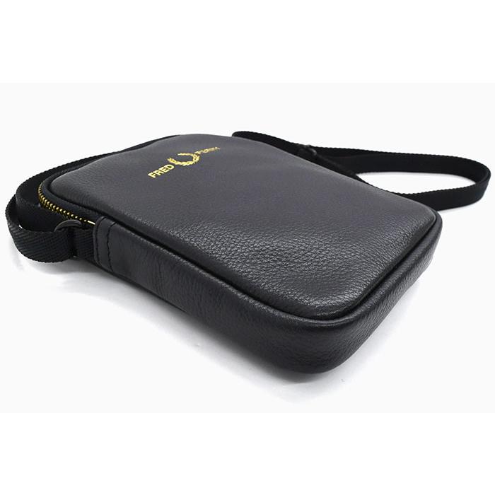 FRED PERRY フレッドペリー ショルダーバッグ タンブル レザー